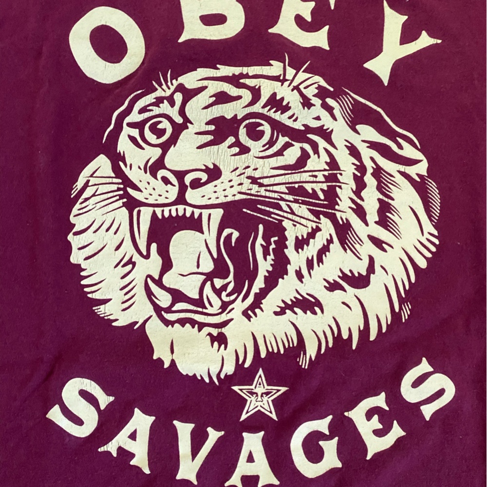 Obey Red and Maroon T-Shirts - Picture 5 of 8